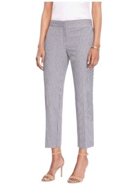 Ann Taylor Petites Pinstripe Ankle Pants EUC